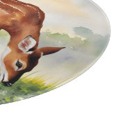Planche À Découper Cerf peint Mère et Bébé (Coin)