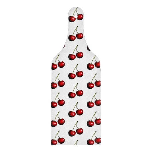 Planche À Découper Cerises rouges fraîches et sucrées (Devant)