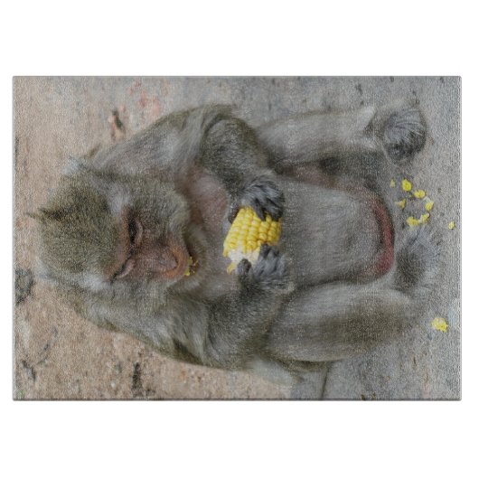 Planche À Découper C'est à moi ! ! ... Singe Macaque thaïlandais sauv (Devant)