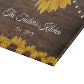 Planche À Découper Chaîne de tournesol rustique lumières Mariage cade (Coin)