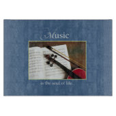 Planche À Découper Chaînes de musique, L'âme de la vie, Traditionnel (Devant)