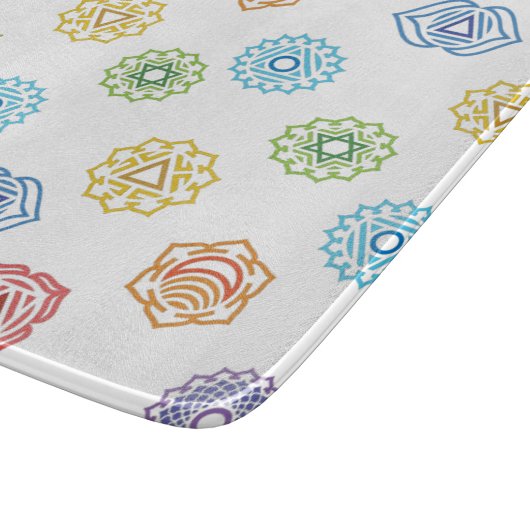 Planche À Découper Chakra Energy Glass Cutboard (Coin)