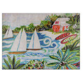 Planche À Découper Chalet rouge de la Baie II (Devant)