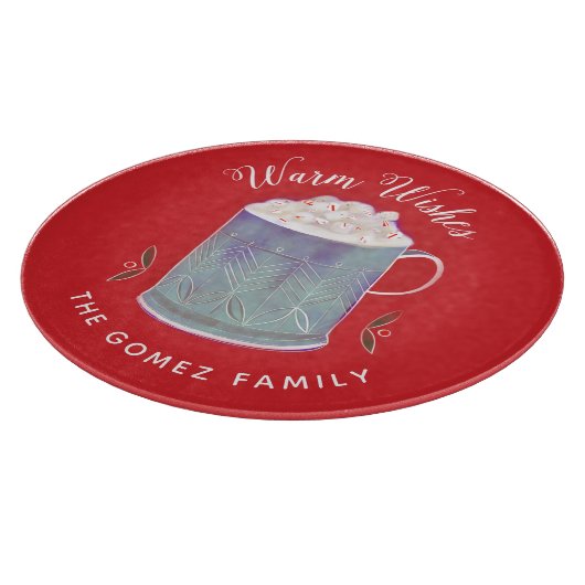 Planche À Découper Chaleureux Chauds Peppermenthe Chaud cacao (Coin)