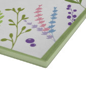 Planche À Découper Challah Floral Hébreu Personnalisé de Shabbat (Coin)