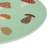 Planche À Découper Chambres de champignons d'automne (Coin)