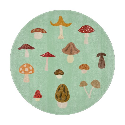 Planche À Découper Chambres de champignons d'automne (Devant)
