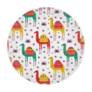 Planche À Découper Chameau plat, motif décorative.
