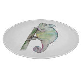 Planche À Découper Chameleon à aquarelle mignonne (Coin)