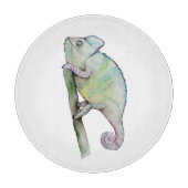 Planche À Découper Chameleon à aquarelle mignonne (Devant)