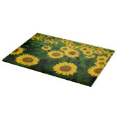Planche À Découper Champ de fleur jaune de tournesols (Coin)