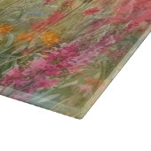 Planche À Découper Champ de Fleur sauvage d'aquarelle de vache Highla (Coin)