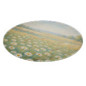 Planche À Découper Champ de fleurs sauvages Marguerite blanche ensole (Coin)