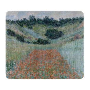 Planche À Découper Champ de pavot dans un creux près de Giverny (par