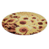 Planche À Découper Champ de tournesol - brun, or et jaune (Coin)