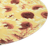 Planche À Découper Champ de tournesol - brun, or et jaune (Coin)