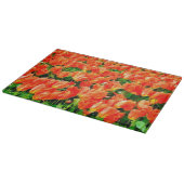 Planche À Découper Champ orange de tulipes (Coin)