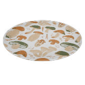 Planche À Découper Champignons comestibles Linocut Motif Vintage (Coin)