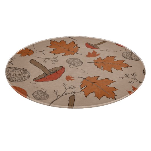 Planche À Découper Champignons d'automne (Coin)