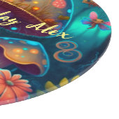 Planche À Découper Champignons de grenouille mignon magiques (Coin)