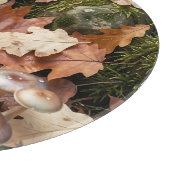 Planche À Découper Champignons de sol de forêt automnale Mousse Feuil (Coin)