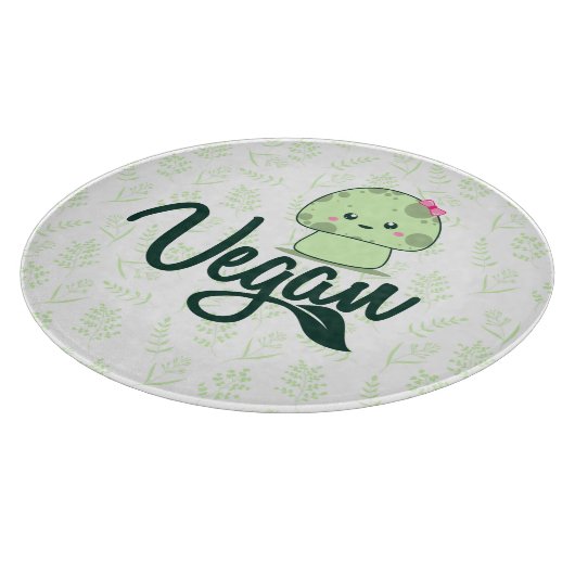 Planche À Découper Champignons et herbes végétales (Coin)