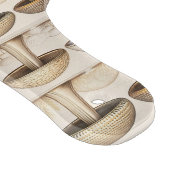 Planche À Découper Champignons motif marron, beige et gris (Coin)