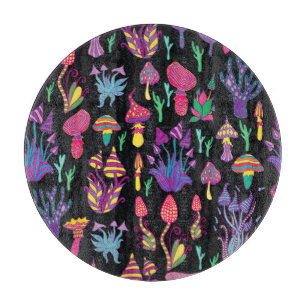 Planche À Découper Champignons psychédéliques Motif des couleurs arc-