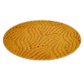 Planche À Découper Chandail en tricot orange, arrière - plan texturé. (Coin)