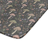 Planche À Découper Charcoal Gray Fungi Modern Rustic Earthy Gift (Coin)