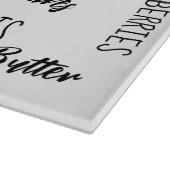 Planche À Découper Charcuterie Mots Typographie Monogramme (Coin)