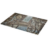 Planche À Découper Chariot couvert, roue de chariot en bois (Coin)