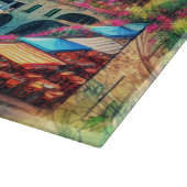 Planche À Découper Charme côtier Italie Cinque Terre Aquarelle | (Coin)