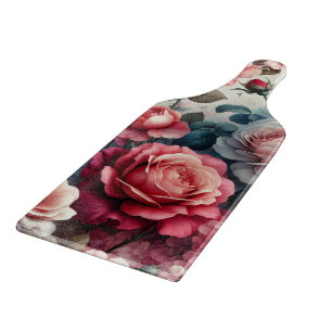 Planche À Découper Charme floral de la rose intemporelle