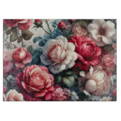 Planche À Découper Charme Floral Rose intemporel (Devant)