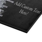 Planche À Découper Charme noir/argenté scintillant (Coin)