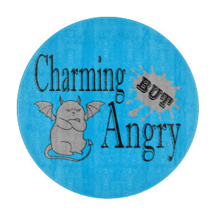 Planche À Découper Charming mais en colère petit chat diable drôle ci
