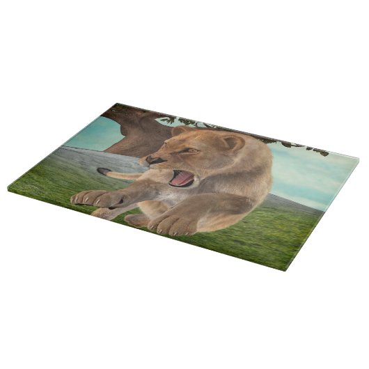 Planche À Découper Chasse à la lionne (Coin)