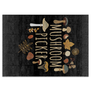 Planche À Découper Chasseur de champignons Champignons Picker