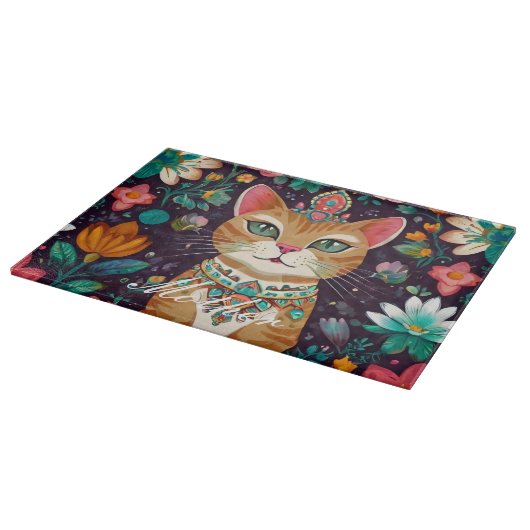 Planche À Découper Chat à bijoux couronné (Coin)