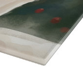 Planche À Découper Chat Angora turc en Noël de neige (Coin)