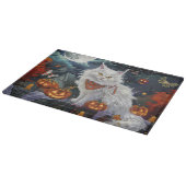 Planche À Découper Chat angora turc Halloween effrayant (Coin)