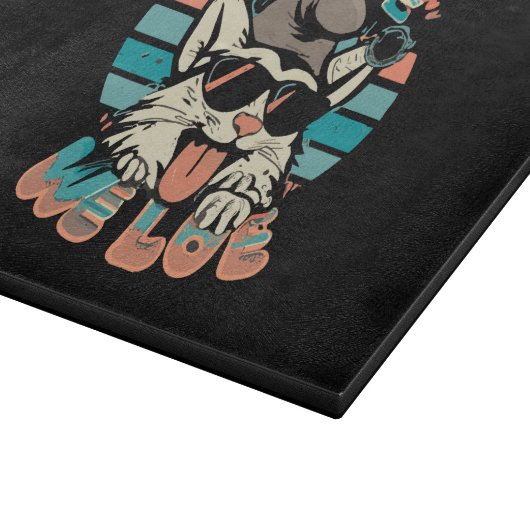 Planche À Découper Chat au Schtroumpf - Nous vivons Nous aimons (Coin)