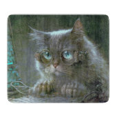 Planche À Découper Chat avec lunettes. (Devant)