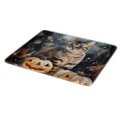Planche À Découper Chat Bengale D'Halloween Avec Peur Citrouille (Coin)