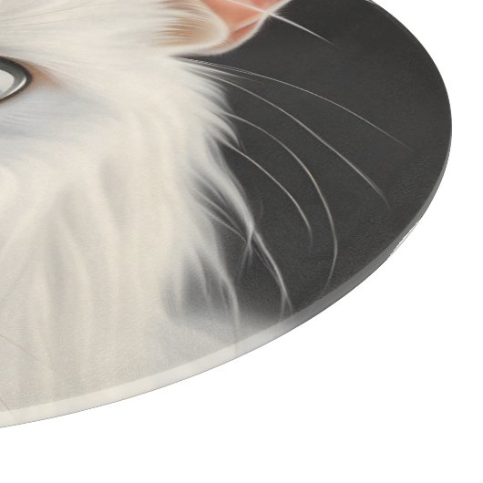 Planche À Découper Chat blanc (Coin)