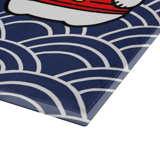 Planche À Découper Chat chanceux japonais ou Maneki-Neko (Coin)