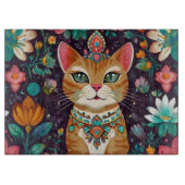 Planche À Découper Chat couronné bijou (Devant)