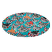 Planche À Découper Chat dans le casquette (Coin)