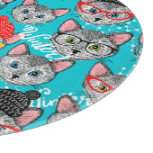 Planche À Découper Chat dans le casquette (Coin)